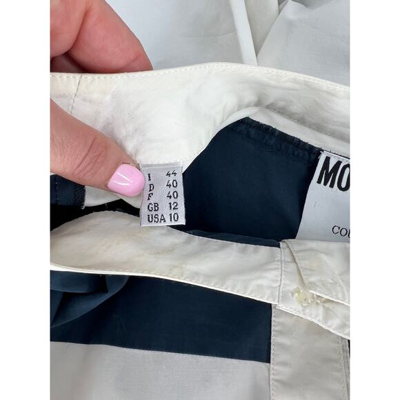 Moschino Couture Vintage Cruise me Baby Stripe Button Front Dress - Picture 9 of 15